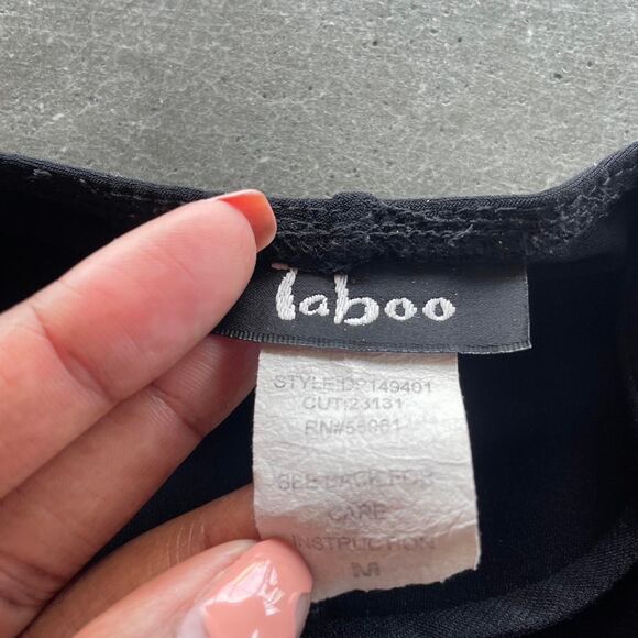 Y2K black asymmetrical dress size medium - Picture 3 of 4